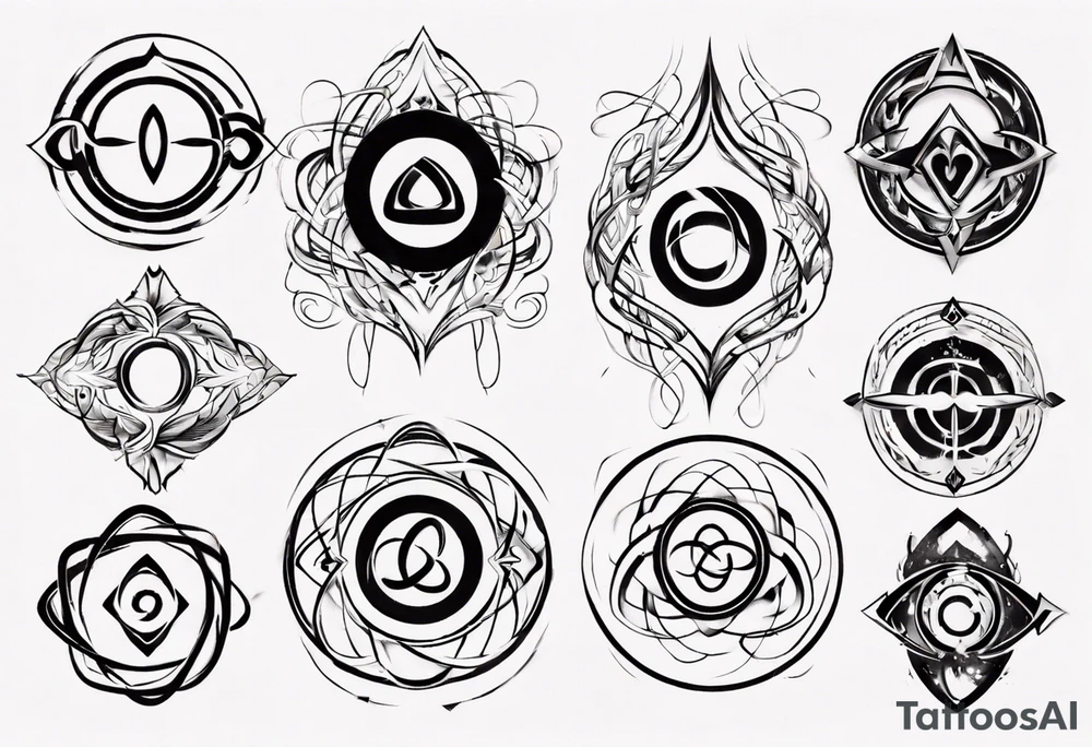 simple infinity loop tattoo idea