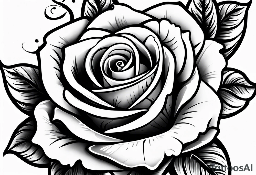 beautiful rose tattoo for buttcheek back upper thigh, streetstyle, urban, hip-hop,rap tattoo idea