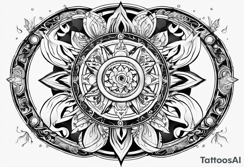 12 zodiac symbols tattoo idea