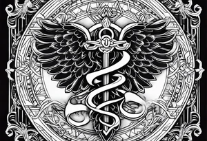 caduceus tattoo idea