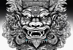 Balanise Barong tattoo idea