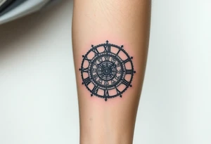 vintage roman numerals within ornate clockwork mechanism tattoo idea