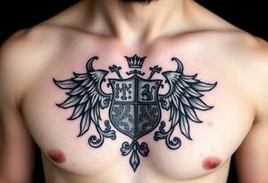 Smith, Irish family crest. whole chest tattoo idea