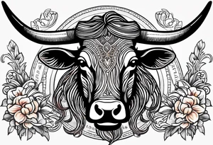 cybersigilism mean Longhorn with state of texas behind it 
With “512” on top of head tattoo idea