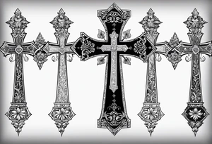 Russian orthodox cross tattoo idea