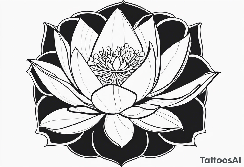 A lotus flower tattoo idea