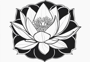 A lotus flower tattoo idea