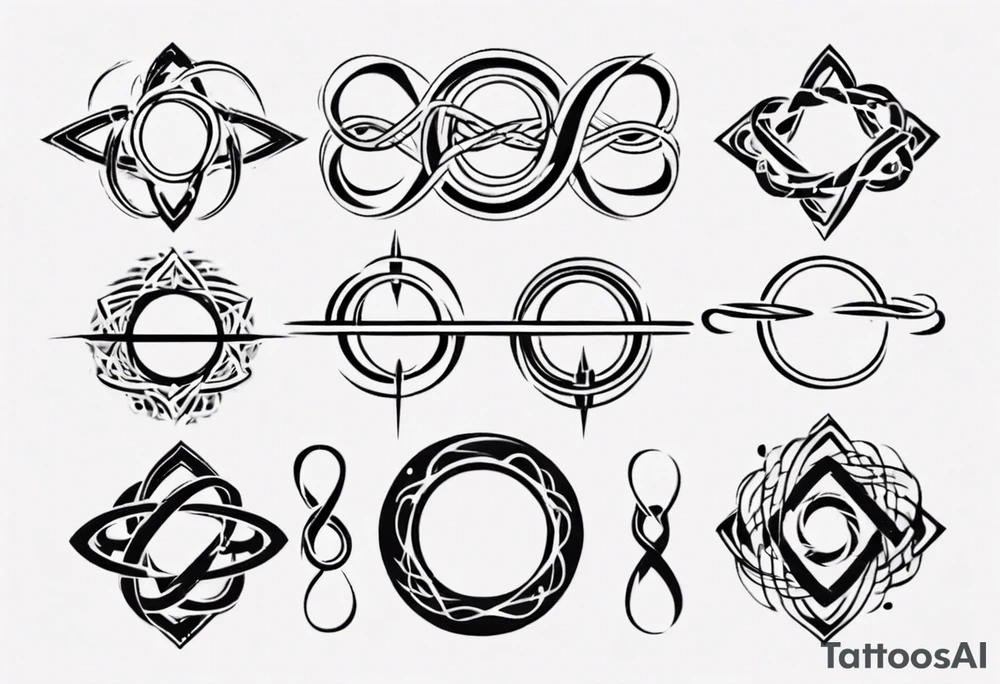 simple infinity loop tattoo idea