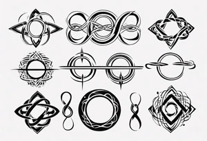 simple infinity loop tattoo idea