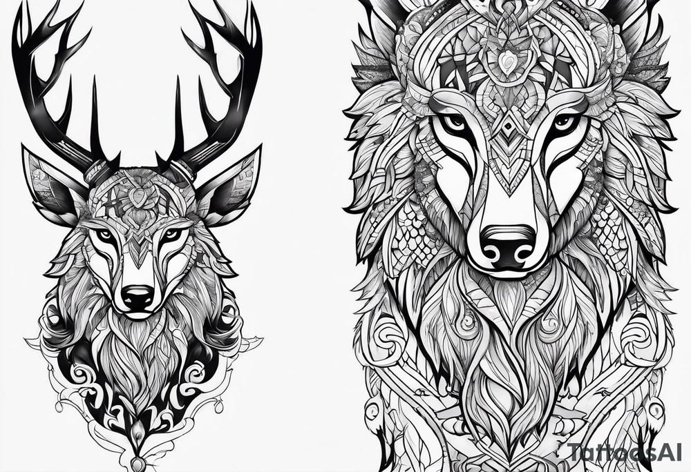 Nordic hunter tattoo idea