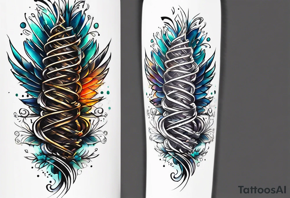Spine not wired right tattoo idea
