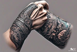 Gladiator forearm tattoo idea
