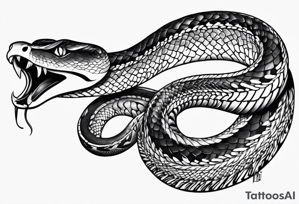 snake eating its own tail tattoo idea