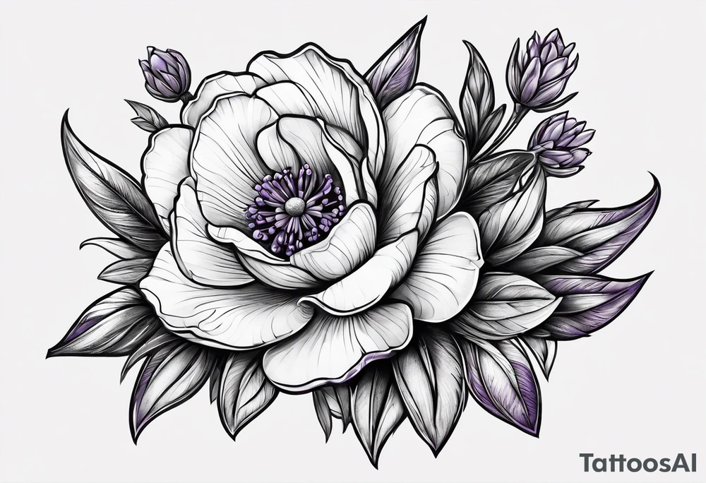 lavender tattoo idea