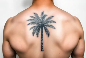 palm tree, arm sleeve tattoo idea