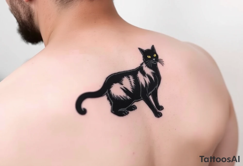 Black Cat tattoo idea
