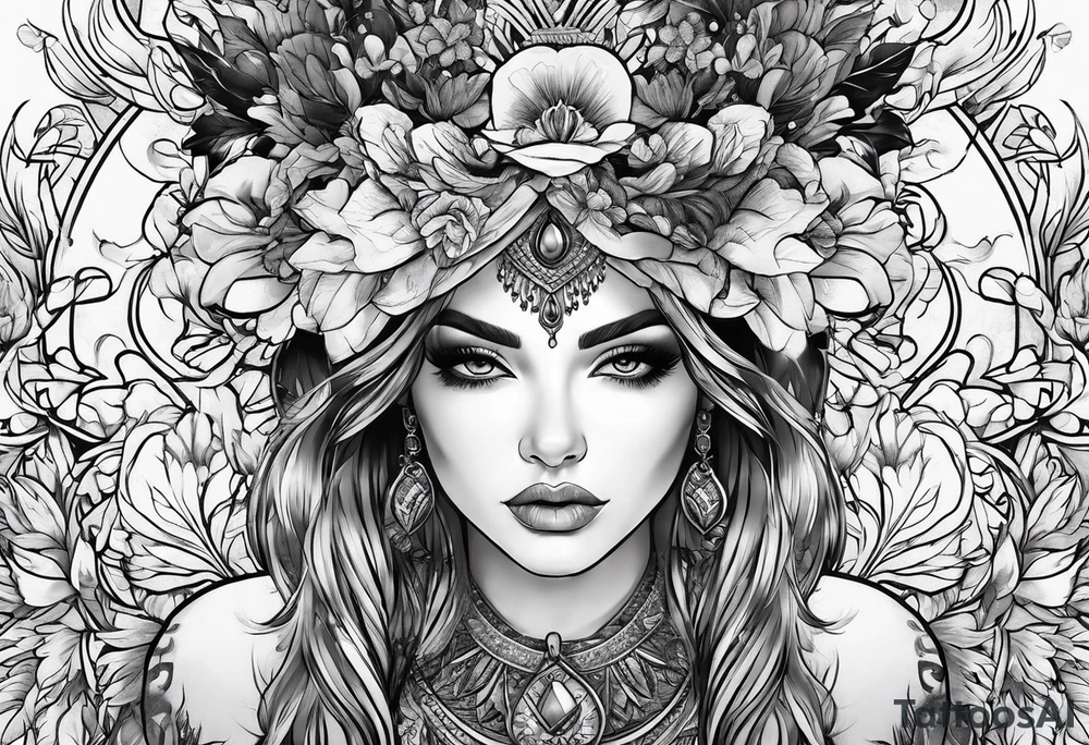 woman tattoo idea