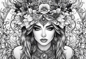 woman tattoo idea