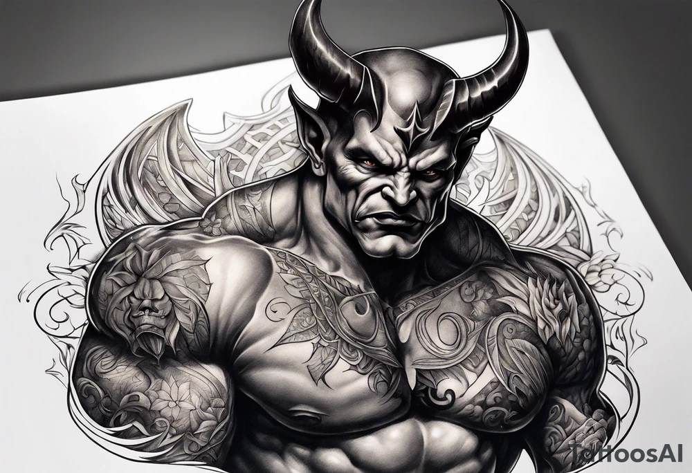 devil tattoo idea
