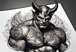 devil tattoo idea