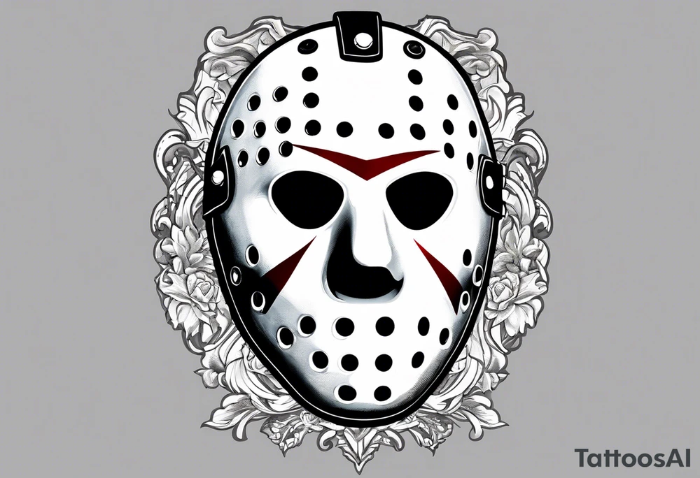 Friday the 13th Jason mask, Japanese art tattoo idea