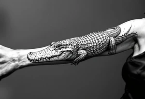 alligator tattoo idea