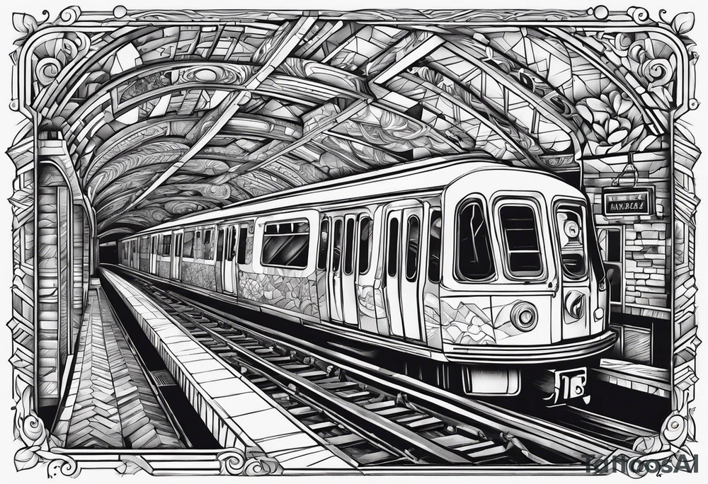 Subway крыша наркотики закат tattoo idea