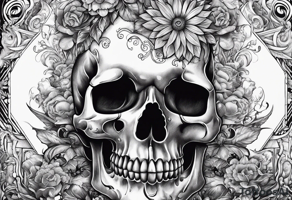 Life and death in opposite environments I don’t want skulls tattoo idea