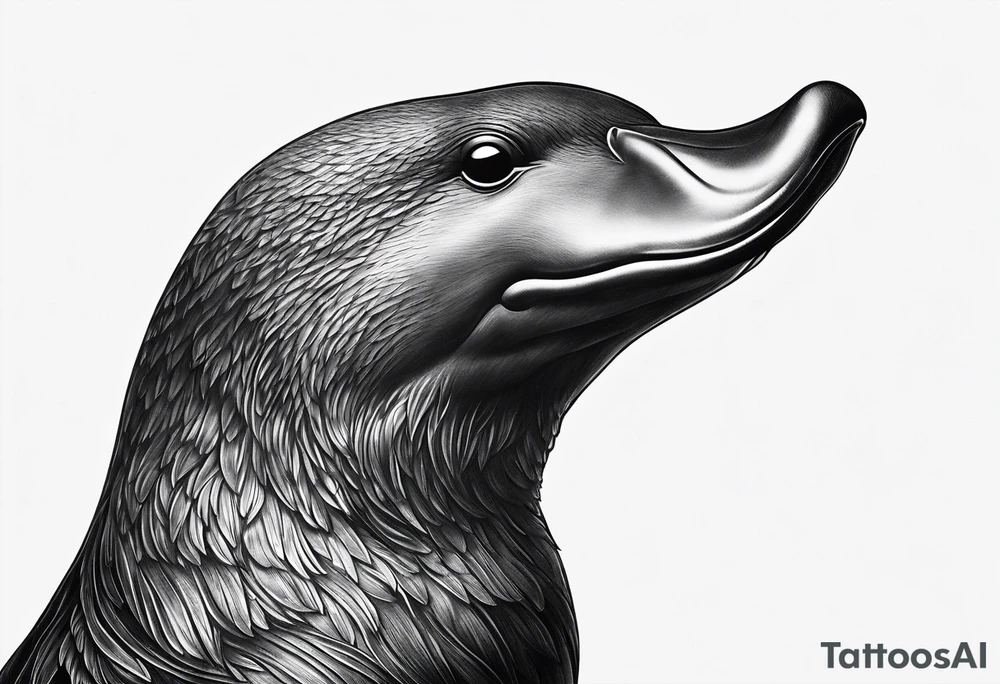 Duckbill platypus tattoo idea