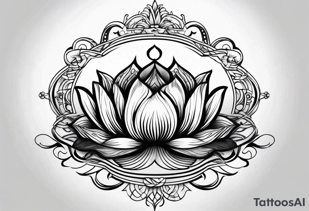 Lotus music tattoo idea