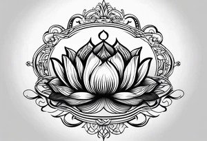Lotus music tattoo idea