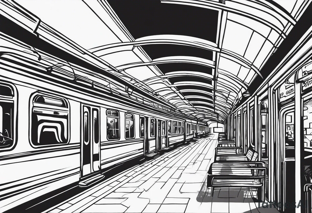 Subway крыша наркотики закат tattoo idea