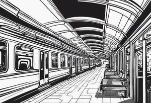 Subway крыша наркотики закат tattoo idea