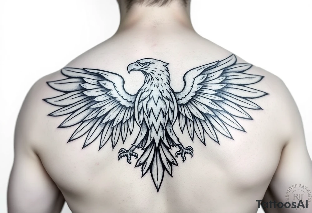 Tribal Polish Eagle tattoo idea