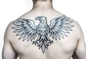 Tribal Polish Eagle tattoo idea
