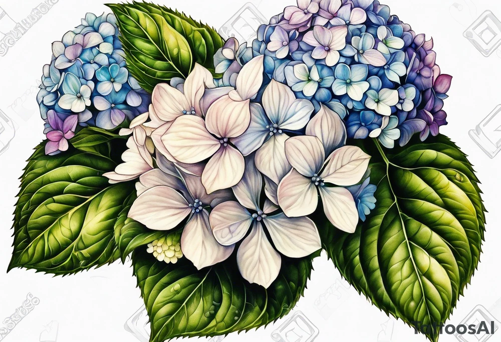 Hydrangea tattoo idea