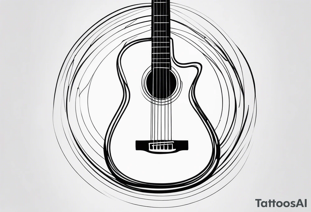 guitar sound tattoo idea
