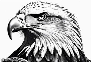 majestic eagle tattoo idea