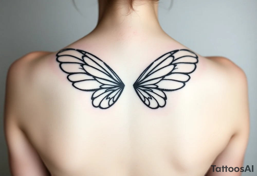fairy wings tattoo idea