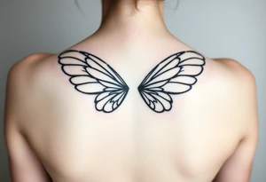 fairy wings tattoo idea