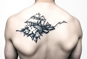 A black and white tattoo that will go on side of the wrist. This is for someone who loves ocean, travel and books. Something unique. tattoo idea
