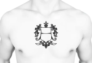 Irish family crest for Smith. Full chest tattoo tattoo idea
