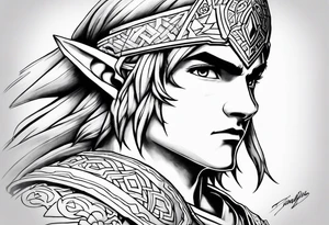Link from legend of Zelda tattoo idea