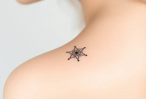 Create a star tattoo design. tattoo idea