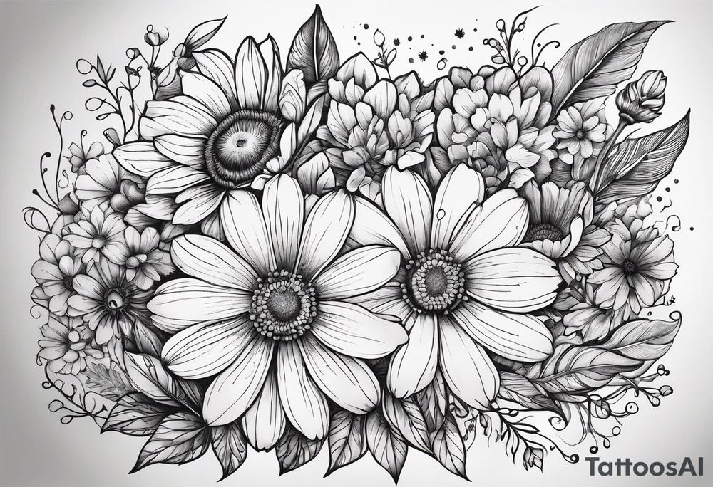 wildflowers tattoo idea