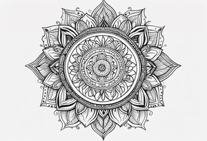 Ornamental Mandala Tattoo on Woman’s Spine,flower,moon,balance,eternity,perfection,love,patience,rising out of suffering tattoo idea