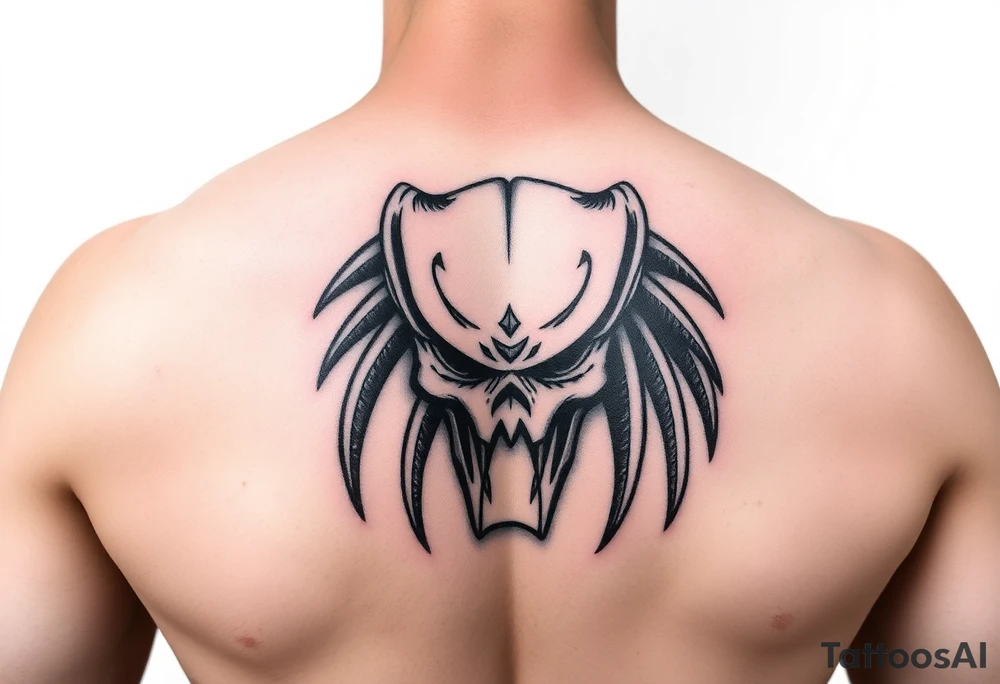 Predator mark simple tattoo idea