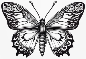 Butterfly scorpion tattoo idea