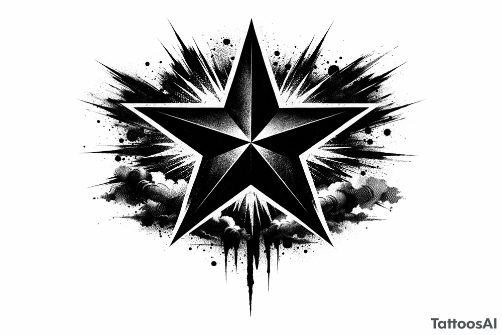 blackstar symbol tattoo tattoo idea
