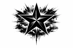 blackstar symbol tattoo tattoo idea